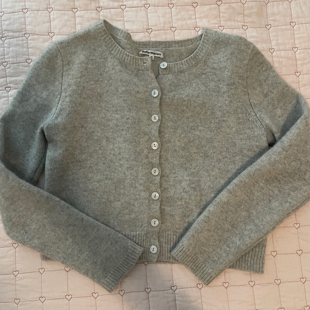 Reformation Clara cashmere cardigan